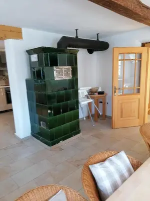 Ein Sitzbereich in der Unterkunft Ferienhaus Wastl 91355 Hiltpoltstein,Möchs 11
