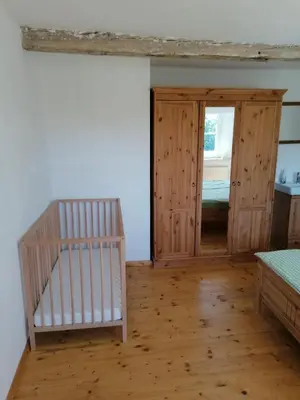 Ein Bett oder Betten in einem Zimmer der Unterkunft Ferienhaus Wastl 91355 Hiltpoltstein,Möchs 11