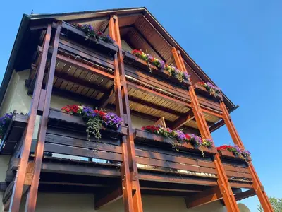 Das Gebäude in dem sich die Ferienwohnung befindet