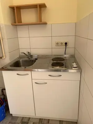 Küche/Küchenzeile in der Unterkunft Ferienwohnung Goldener Drache