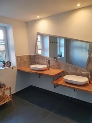 Ein Badezimmer in der Unterkunft Gute Laune Hof Klingenthal