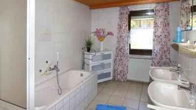 Ein Badezimmer in der Unterkunft Ferienwohnung Bierl