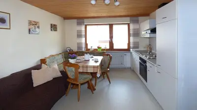 Küche/Küchenzeile in der Unterkunft Ferienwohnung Bierl