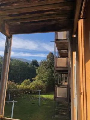 Ein Balkon oder eine Terrasse in der Unterkunft Schaefers Ferienwohnung