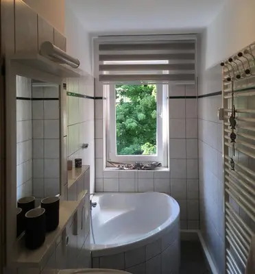 Ein Badezimmer in der Unterkunft FeWo Oberwiesenthal