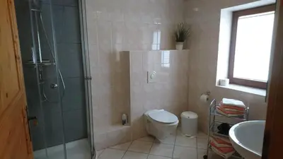 Ein Badezimmer in der Unterkunft Ferienhaus Bauer