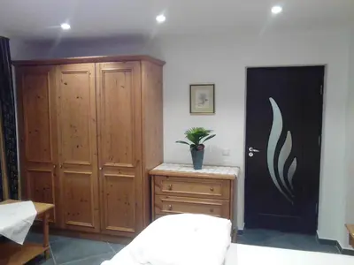 Ein Bett oder Betten in einem Zimmer der Unterkunft Ferienwohnung Harmonie