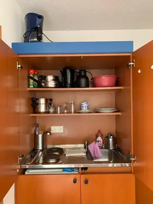 Küche/Küchenzeile in der Unterkunft Ferienappartement mit Panoramablick