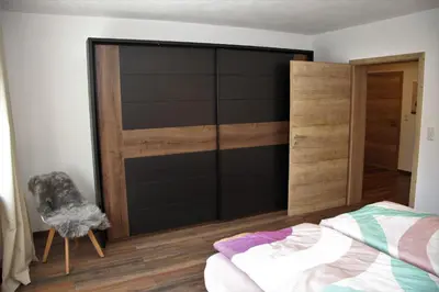 Ein Bett oder Betten in einem Zimmer der Unterkunft Fichtelherz Herzerl - Erdgeschoss barrierefrei - a47177