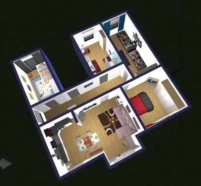 Grundriss der Unterkunft Ferienwohnung Schöneck