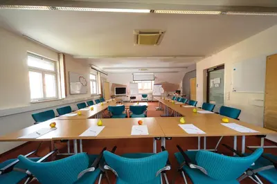 Der Geschäftsbereich oder Konferenzraum in der Unterkunft Akzent Hotel Goldner Stern