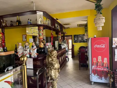 Lounge oder Bar in der Unterkunft Ferienwohnung Goldener Drache