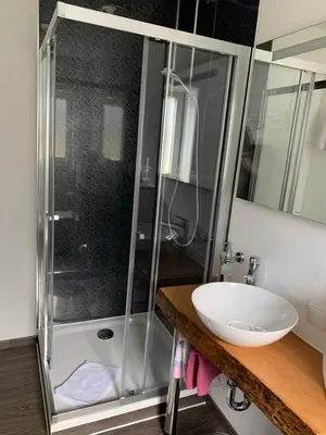 Ein Badezimmer in der Unterkunft Gasthof zum Waldstein