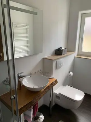 Ein Badezimmer in der Unterkunft Gasthof zum Waldstein