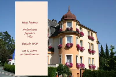 Das Gebäude in dem sich die Pension befindet