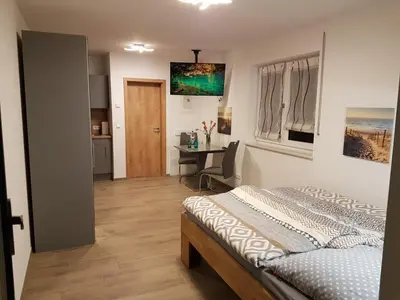 TV/Unterhaltungsangebot in der Unterkunft Casa Lago Ferienappartements Steinberg am See