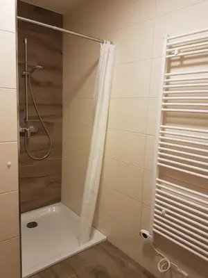 Ein Badezimmer in der Unterkunft Casa Lago Ferienappartements Steinberg am See