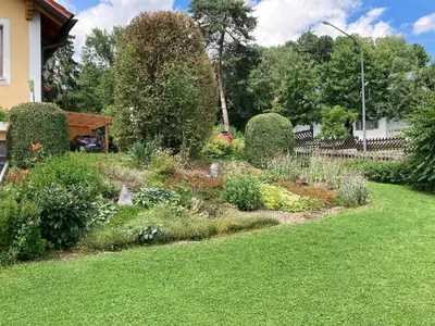 Ein Garten an der Unterkunft Haus Ruhland