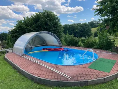 Der Swimmingpool an oder in der Nähe von Haus Ruhland