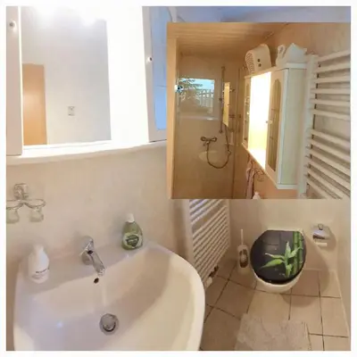 Ein Badezimmer in der Unterkunft Apartment Fudel