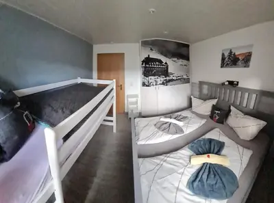 Ein Sitzbereich in der Unterkunft Apartment Fudel