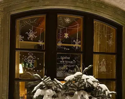 Gasthof Deutscher Adler und Hotel Puchtler im Winter
