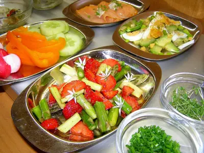 Essen in der Pension oder in der Nähe