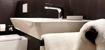 Ein Badezimmer in der Unterkunft Zum G'Leut