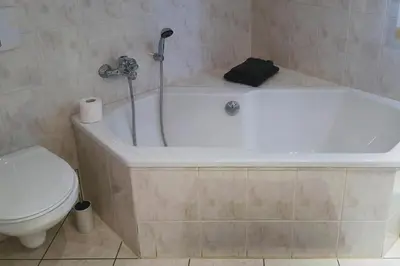 Ein Badezimmer in der Unterkunft Ferienhaus, Oberwiesenthal