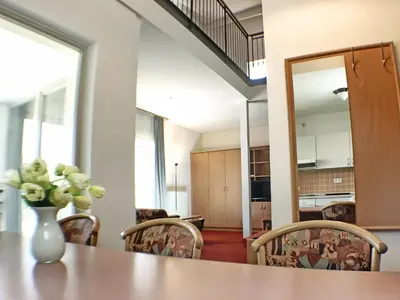 Küche/Küchenzeile in der Unterkunft Appartement-Hotel Sibyllenbad