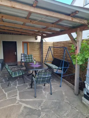 Ein Patio oder anderer Außenbereich in der Unterkunft Ferienwohnung Tom