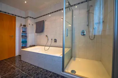 Ein Badezimmer in der Unterkunft Ferienwohnung Schötz
