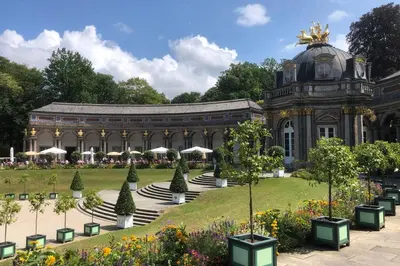 Ein Garten an der Unterkunft Ferienwohnung 