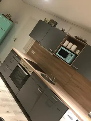 Küche/Küchenzeile in der Unterkunft Ferienwohnung auf dem Land