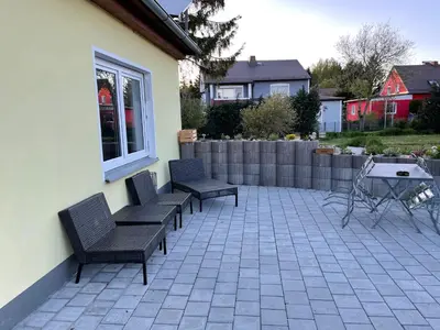 Das Gebäude in dem sich die Ferienwohnung befindet