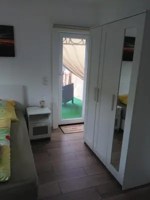 Ein Bett oder Betten in einem Zimmer der Unterkunft Alte Bäckerei Antonsthal