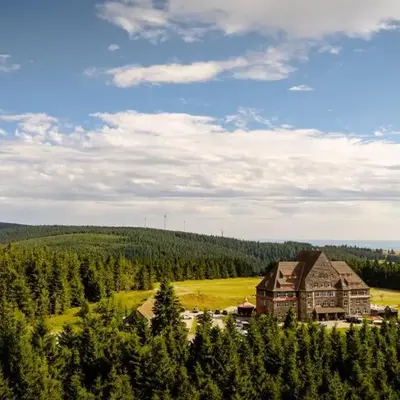 Naturhotel Sachsenbaude Oberwiesenthal - Indoor-Pool & Outdoor-Whirlpool