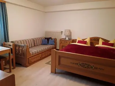 Ein Bett oder Betten in einem Zimmer der Unterkunft Pension Waldeck Fleckl