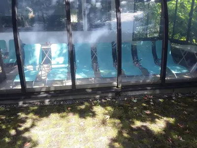 Der Swimmingpool an oder in der Nähe von Pension Waldeck Fleckl