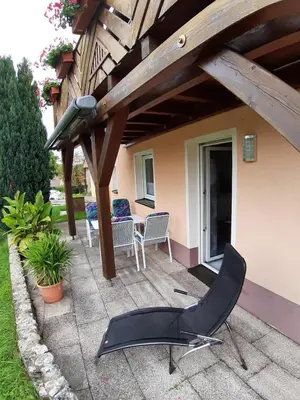 Ein Balkon oder eine Terrasse in der Unterkunft Ferienwohnung Elisabeth