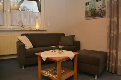 Ein Sitzbereich in der Unterkunft Ferienwohnung Elisabeth