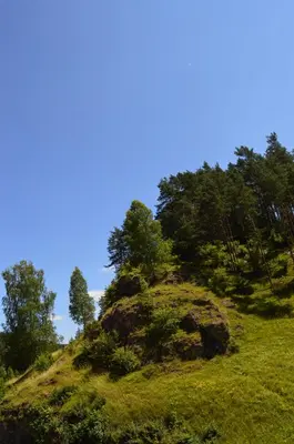 Naturlandschaft in der Nähe des Bauernhofs