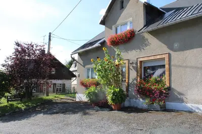 Ein Garten an der Unterkunft Ferienwohnung am Mühlbach