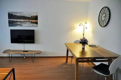TV/Unterhaltungsangebot in der Unterkunft Ferienwohnung Seenglück