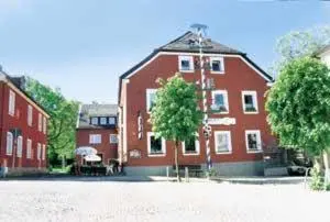 Das Gebäude in dem sich die Pension befindet