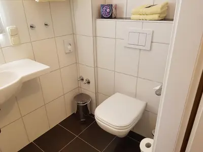 Ein Badezimmer in der Unterkunft Hotel Am Kuhbogen