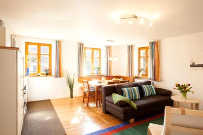 Ein Sitzbereich in der Unterkunft Das Landhaus