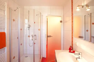 Ein Badezimmer in der Unterkunft Das Landhaus