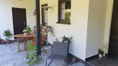 Ein Patio oder anderer Außenbereich in der Unterkunft Weindl's Ferienwohnung