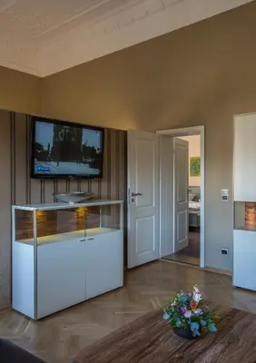 Küche/Küchenzeile in der Unterkunft Parkhotel Plauen